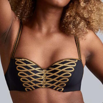 Marlies Dekkers Pirate Queen Black/Gold Padded Bra