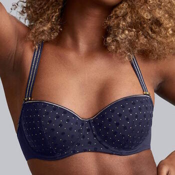 Marlies Dekkers Petit Point Navy BLue Padded Bra