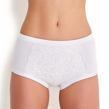 Entex Rossoporpora White High Waist Brief
