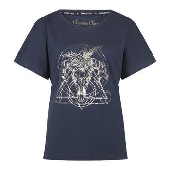 Charlie Choe Good Luck Navy/Print Sleep Shirt