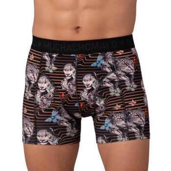 Muchachomalo Leopard Black/Print Boxer Short
