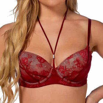 After Eden D-Cup & Up Tender Dark Red Padded Bra