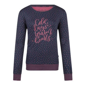 Charlie Choe Cold Days Navy/Print Sleep Shirt