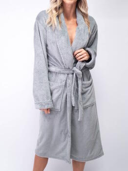 LingaDore Night Basic Grey Bathrobe