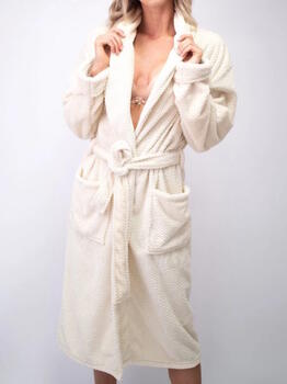 LingaDore Night Basic Off White Bathrobe