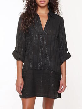 LingaDore Beach Black & White Black/Gold Tunic