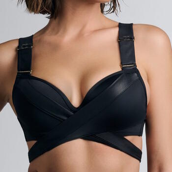 Marlies Dekkers Swimwear Cache Coeur Black Push Up Bikini Bra