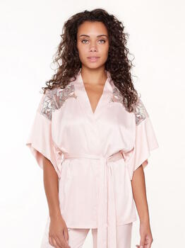 LingaDore Night Shell Blush Kimono