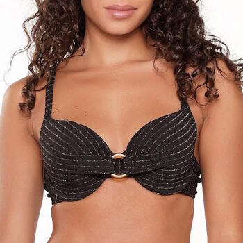 LingaDore Beach Black Diamond Black Padded Bikini Bra