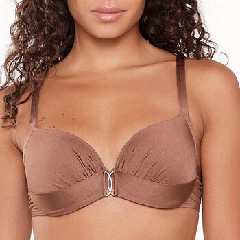 LingaDore Beach Nutshell Brown Padded Bikini Bra