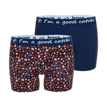 A Fish Named Fred Deep Sea Navy/Print Boxer Short