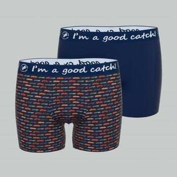 A Fish Named Fred Classic cars Navy/Print Boxer Short