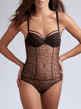 Marlies Dekkers Peekaboo Brown/Print Body