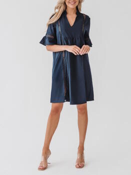 Bomain Capri Navy BLue Beach Dress