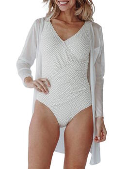 Bomain Cover Up White Kimono