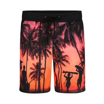  DJ DutchJeans Beach Orange/Print Swimshort