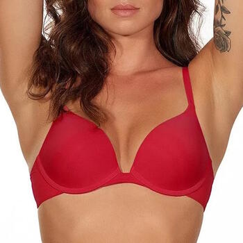 After Eden Single Boost Red Push Up bra
