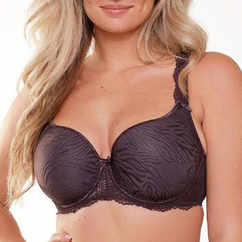 LingaDore Daily Uni Fit Plus Bra Brown/Print Padded Bra