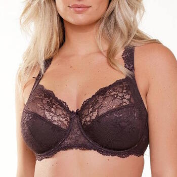 LingaDore Daily Full Coverage Brown/Print Non-padded bra