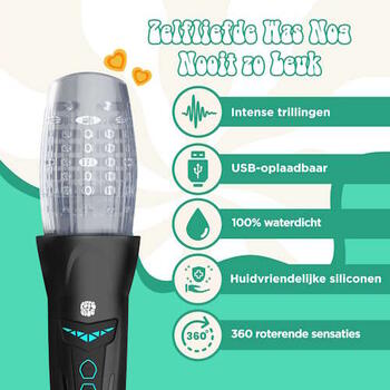PureVibe Tornado Touch Black/Grey Masturbator