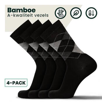 Bamboosa Steve Black/Print Socks