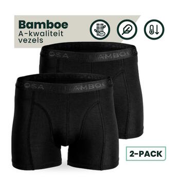 Bamboosa Lewis Black Bamboo Boxer Short