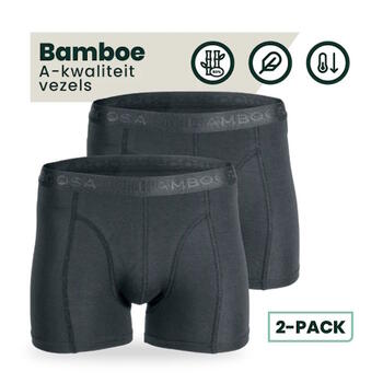 Bamboosa Lewis Anthracite Bamboo Boxer Short
