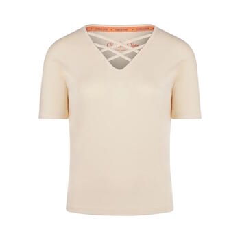 Charlie Choe Retro nights Crème Sleep Shirt