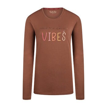 Charlie Choe Flower Power Brown Sleep Shirt