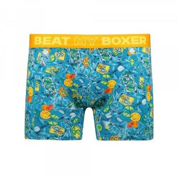 Beat My Boxer Cocktail Blue/Print Boxer Short