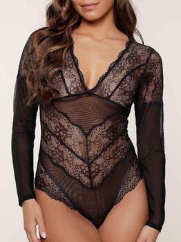 LingaDore Long Sleeve Body Black Body