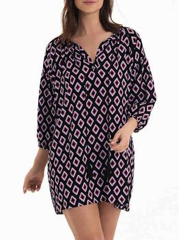 Rosa Faia Swimwear Papanui Black/Print Tunic