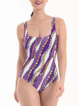 Anita Swimwear Arina Purple/Print Bathingsuit