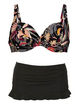 Rosa Faia Swimwear Hermine Black/Pink Set