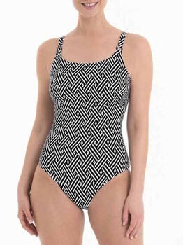 Anita Care Carini Black/White Prosthetic Swimsuit