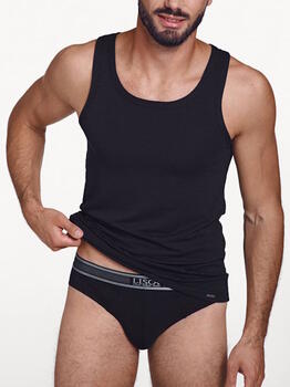 Lisca Zeus Black Man Singlet