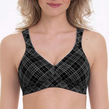 Rosa Faia Twin Art Black/Grey Wireless Bra