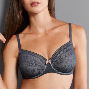 Rosa Faia Fleur Anthracite Non-padded bra