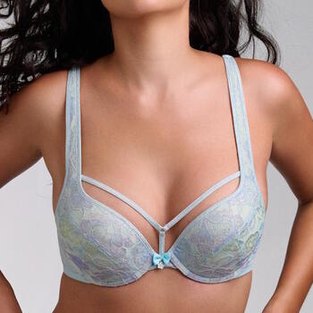 Marlies Dekkers Mariposa Blue/Print Push Up bra