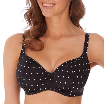 Freya Swim Jewel Cove Black/Print Padded Bikini Bra