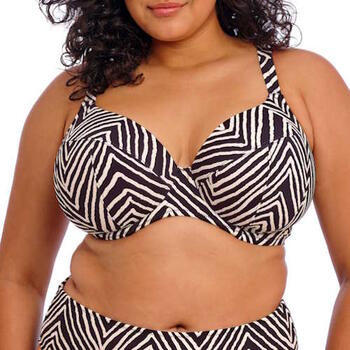 Elomi Fiji Falls Black/White Padded Bikini Bra