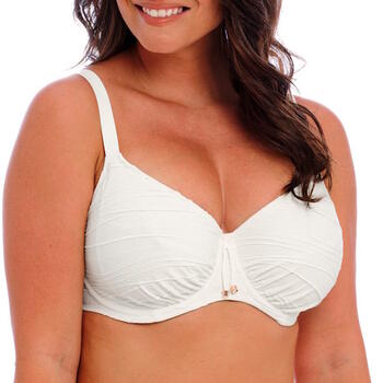 Fantasy Swim Beach Waves White Soft-Cup Bikini Bra