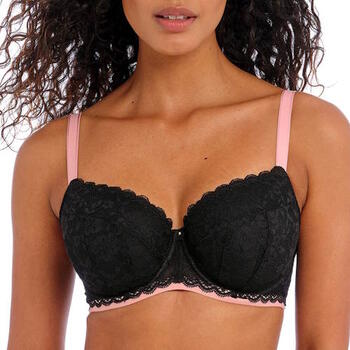 Freya Offbeat Black Padded Bra