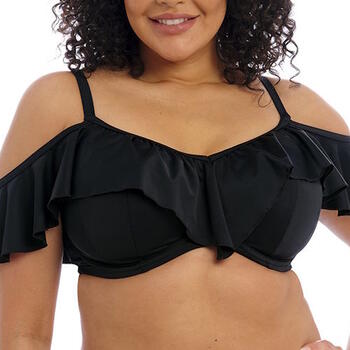 Elomi Badmode Plain Sailing Black Soft-Cup Bikini Bra