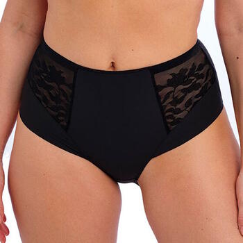 Fantasy Lingerie Illusion Black High Waist Brief