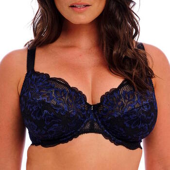 Fantasy Lingerie Emmaline Black/Blue Non-padded bra