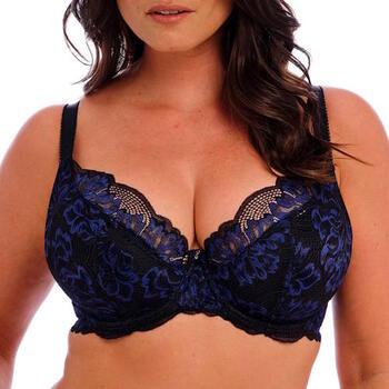 Fantasy Lingerie Emmaline Black/Blue Non-padded bra