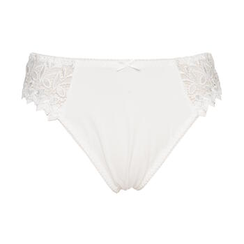 Guy de France Embroidery White Thong