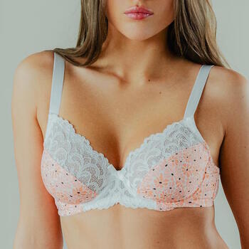 Guy de France Retro Pink Non-padded bra