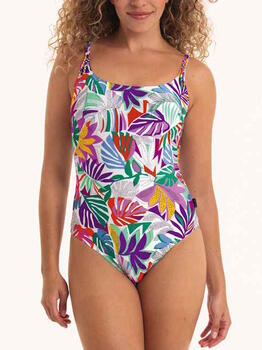 Rosa Faia Swimwear Mona White/Print Bathingsuit